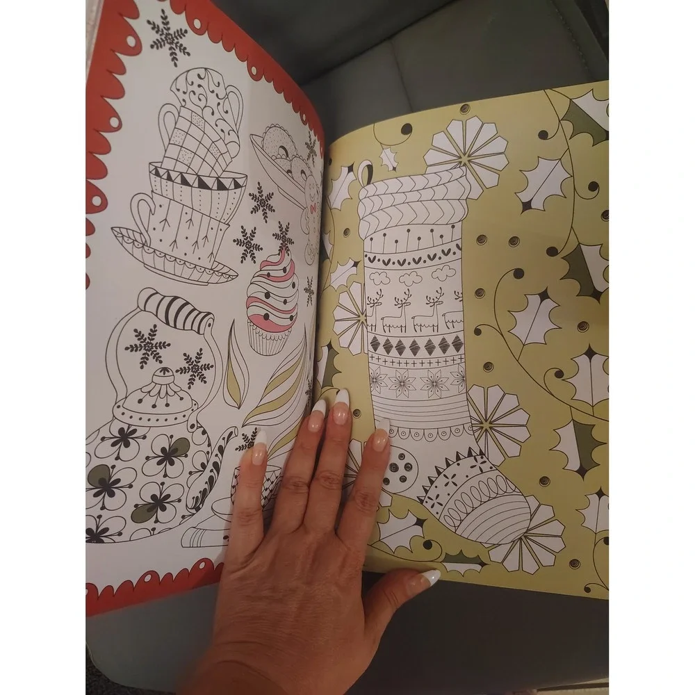 The Coloring Space Winter Wonders Adult Coloring Book Holiday Winter Scenes